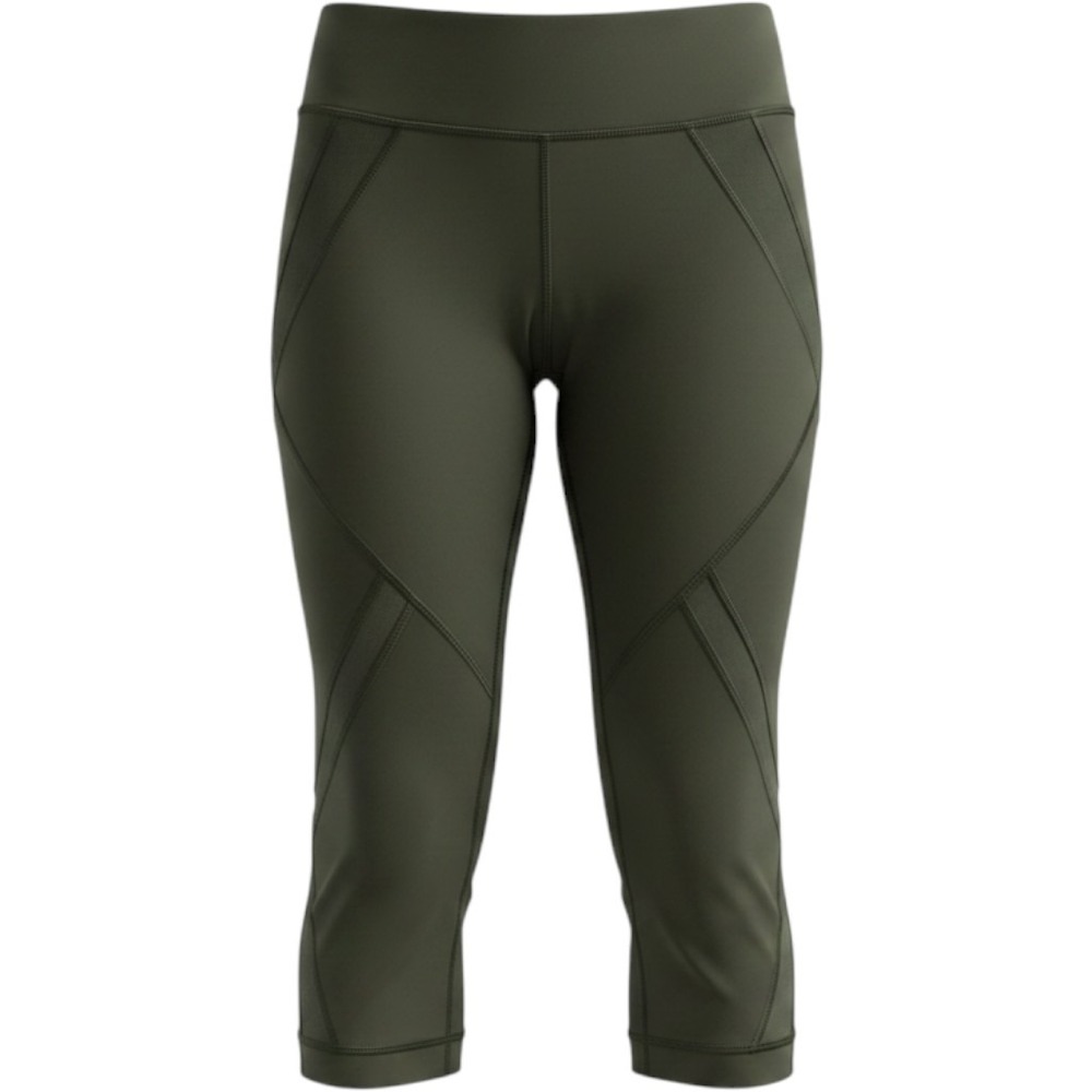Lululemon Olive Green Mesh Panel Cropped Leggings Size 4